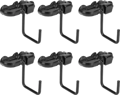 Produktbild von 6 Stück L-Schienenhaken, Doppelbolzen-Zurrgurt aus Kohlenstoffstahl für LKW-Ladefläche, Anhänger, Frachtkontrolle, Pickup, Wohnmobil, ATV