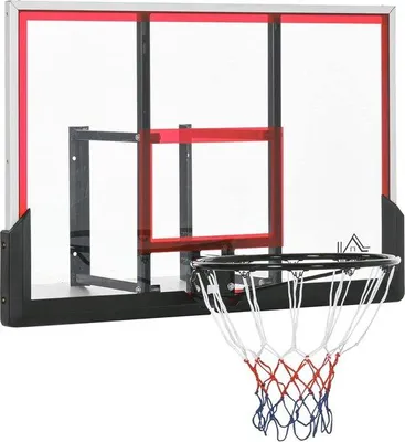 Produktbild von Famanu Wandbasketballkorb mit verstellbarer Höhe – 102 x 76 x 110 cm