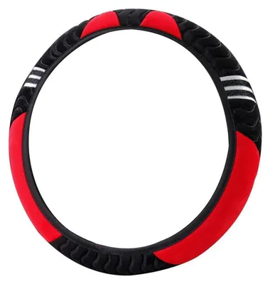 Produktbild von Lenkradabdeckung Plüsch Rot Universal 37-39cm