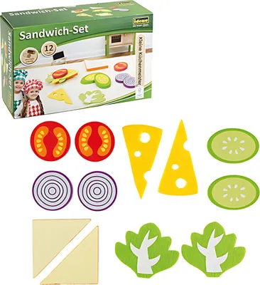 Produktbild von Idena Sandwich-Set Holz 4002372401153