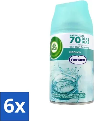 Obrázek produktu pro Air Wick - Náplň do osvěžovače vzduchu - Nenuco - Automatický sprej - 250 ml - Cenově výhodné balení - 6 kusů
