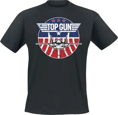 Productafbeelding van Top Gun T-shirt voor heren, model Maverick, kleur zwart, maat XL