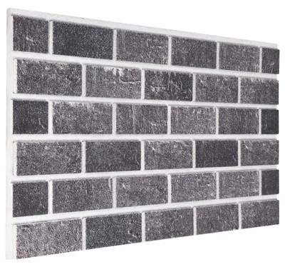 Produktbild von Wandpaneele 10 pcs Schwarz und Grau 100 x 50 cm EPS-Schaum