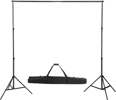 Image de vidaXL Kit studio photo avec éclairage, fond et réflecteur