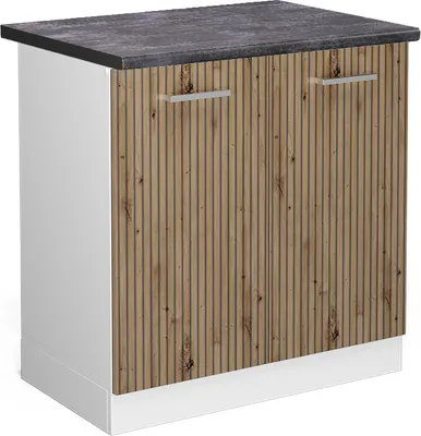 Produktbild von Spülenunterschrank Vicco R-Line Artisan-Eiche 80 cm , AP Anthrazit, Model 49224