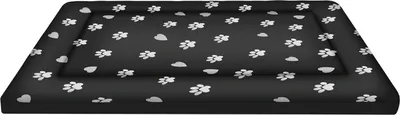 Obrázek produktu pro Matrace pro psy XXL pro středně velké psy 100x70 cm Vodoodpudivá termoregulační pěnová výplň Snímatelný potah Praní Černá 24862