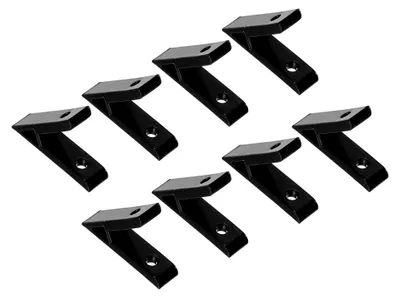 Produktbild von 8 Stück 45 Grad Aluminium Profil Eckwinkel, Verbindungsstücke für 2020 Serie (Schwarz)