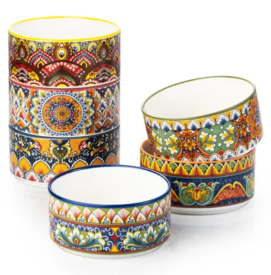 Soufflé-Förmchen 6er Set 180 ml Porzellan ofenfest