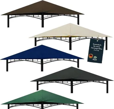 Zdjęcie produktu dla Wodoodporny dach 3x3 m, zielony, z PVC typu Panama