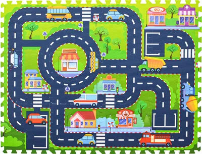 Imagen del producto de Alfombrilla de puzzle, modelo Strada 1, EVA-021, 12 piezas