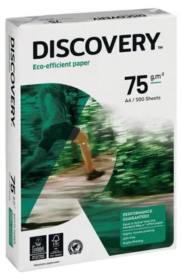 Productafbeelding van Entdeckung - Kopieerpapier Discovery A4, 75 gram, wit | Verpakking met 500 vel | 5 stuks
