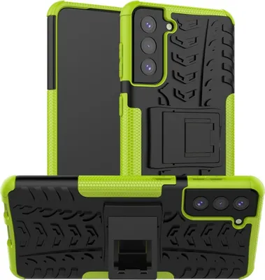 Immagine prodotto di Custodia König Design compatibile con Samsung Galaxy S21 Plus, realizzata in plastica morbida, custodia protettiva per cellulare, colore verde