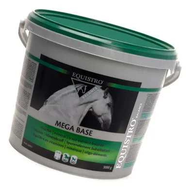 Produktbild von Vetoquinol Equistro Mega Base - Pferdenahrung mit Vitaminen und Mineralien zur Unterstützung der Körperfunktionen 3kg