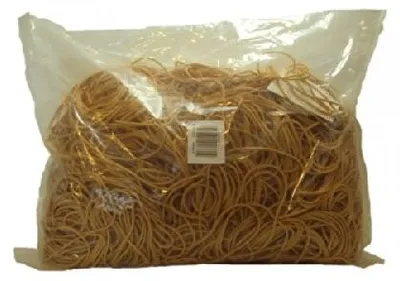 Gummiringe elastisch, 1 kg, gelb, 60 cm