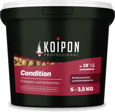 Produktbild von KOIPON Condition 3,5kg 3mm Koi- & Goldfischfutter Frühjahr/Herbst