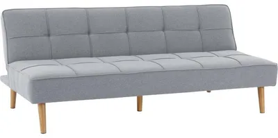 Image de Canapé convertible - 4 places - JULIE - Tissu Gris - 180 x 72 x 72 cm