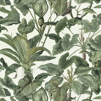Produktbild von Vliestapete 6303-07 Tapete Blumen Floral 0.53 x 10.05 m Erismann Grün