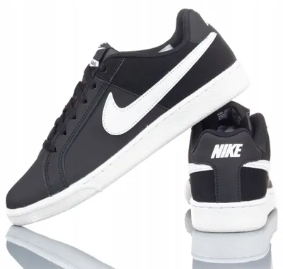 Zdjęcie produktu dla Nike Wmns Court Royale, Męski, Dorosły, Modne trampki, Czarny, Biały, Monochromatyczny, Sznurowane zamknięcie