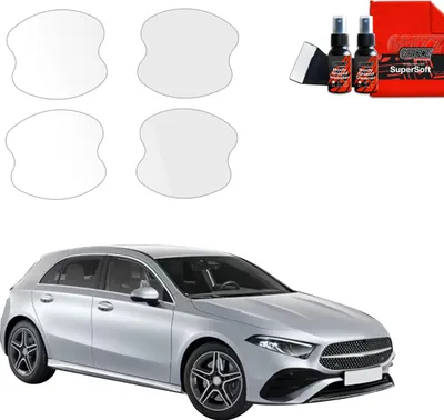 Obrázek produktu pro Ochranná fólie 4 v 1 Grizz Protector pro prohlubně dveřních klik – Mercedes třídy A W177 (2018–2025)