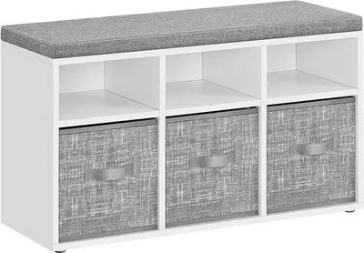 Image de Étagère à chaussures à 6 tiroirs - Rangement pour chaussures - Rangement pour chaussures - Meuble en bois - 30,3 cm x 87 cm x 48 cm