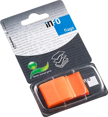Produktbild von Index Haftstreifen,Orange, 25,4 mm 50 Heftstreifen
