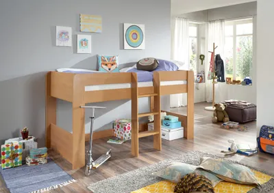 Produktbild von Relita Halbhochbett ANDI Liegefläche 90 x 20 cm Nachbildung natur; BH1684114