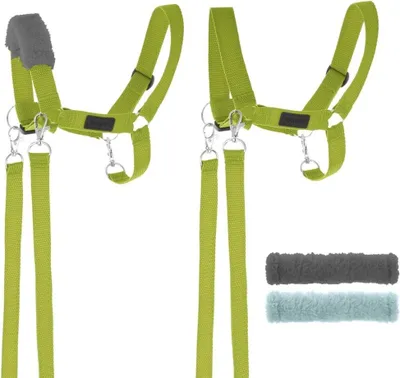 Image de Kantar pour Hobby Horse avec rênes et fourrure, vert - Handlosfera