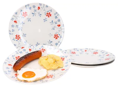 Obrázek produktu pro Ritzenhoff Julia Flower Blue Sada 4 jídelních talířů Květinový květinový talíř