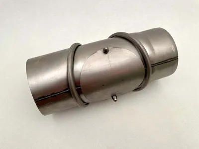 Produktbild von Ofenrohrbogen 0-90° verstellbar unlackierter Stahl blank mit Tür verschiedene Größen | DN 120