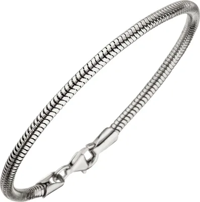 Produktbild von Schlangenarmband 925 Sterling Silber 19 cm Armband Silberarmband