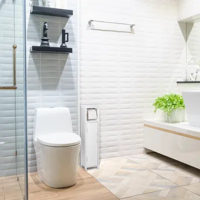Produktbild von Stehender Toilettenpapierhalter in Weiß