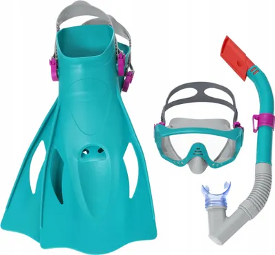 Image de Lunettes Bestway 25020 Sparkl Water, couleurs assorties, set, de snorkeling, lunettes de plongee avec palmes