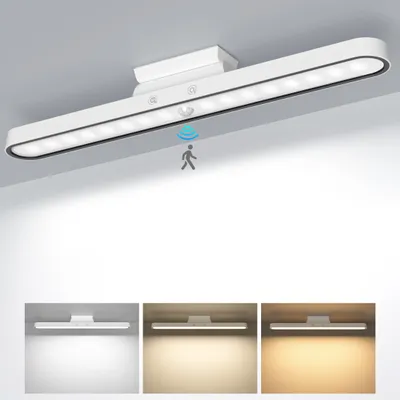 Produktbild von TOPPLEE Lampe mit Bewegungsmelder, kabellos, Schranklampe, 2500 mAh, dimmbar, magnetisch, USB, LED-Beleuchtung, Küche, Büro, Nachtlicht, Schrank weiß – Weiß 02