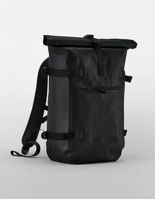 Produktbild von Quadra QS575 | Waterproof Roll-Top Rucksack - Farbe: Black - Größe: 43 x 25 x 13 cm