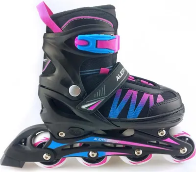 Immagine prodotto di Alert Inline Skates Maat 31-34 Roze/Blauw/Zwart