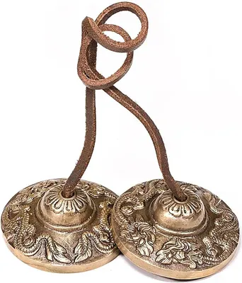 Produktbild von Tingsha Meditationsbecken Drachen – 259 G; 6,7 cm