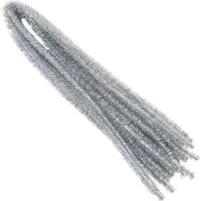 Obrázok produktu pre CHENILLEDRAHT trblietavý čistič rúrok plyšový remeselný drôt, 60 cm/10 ks zlatý