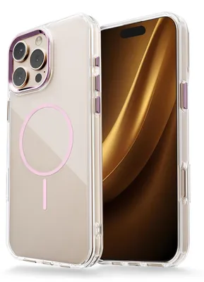 Obrázek produktu pro Kryt Clear Thin Mag pro Apple iPhone 17 Pro 6,3" růžový
