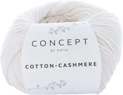 Zdjęcie produktu dla Katia Bawełna Cashmere 53 Off White Przędza dziewiarska