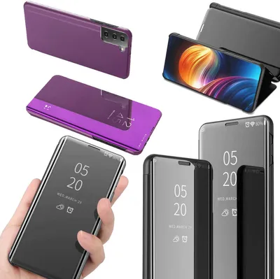 Obrázek produktu pro Pro Samsung Galaxy S21 FE View Smart Cover Case Magenta Pouzdro na mobilní tašku pouzdro
