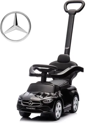 Produktbild von Milly Mally Fahrzeug mit Griff MERCEDES C-Klasse Deluxe Schwarz