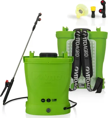 Image de Pulvérisateur de Jardin 16L à Batterie VITO - Pulvérisateur Electrique 6 bars - Buses, Chargeur et Lance Télescopique Inclus