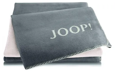 Produktbild von Joop! Wohndecke Melange - Doubleface Graphit-Ecru Größe 150x200 cm