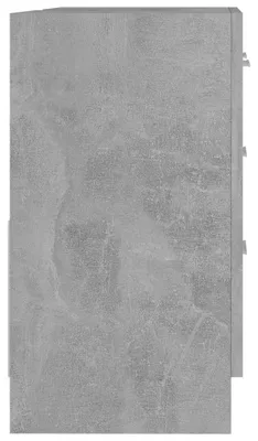 Produktbild von Waschbeckenunterschrank Badschrank Unterschrank für Waschbecken Waschtisch mit Stauraum und Ablage Badezimmermöbel 63x30x54 cm Betongrau