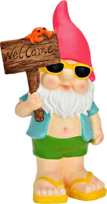 Image de Nain de jardin de décoration Welcome