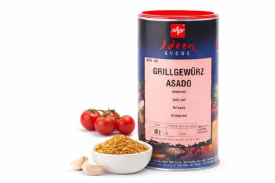 Immagine prodotto di RAPS Miscela di spezie per grigliata Asado, confezione da 800 g – Miscela di spezie piccante per barbecue, ideale per carne e piatti alla griglia