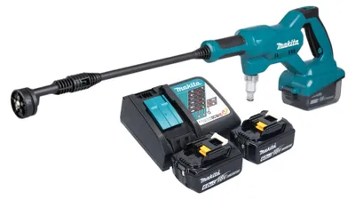 Zdjęcie produktu dla Akumulatorowa myjka ciśnieniowa Makita DHW 180 RG 18 V 24 bar + 2x akumulator 6,0 Ah + ładowarka