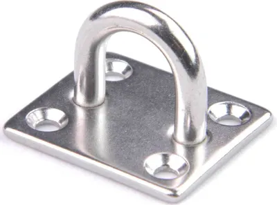 Produktbild von 5x Edelstahl Augplatte M6 35x40mm, Ösenplatte mit großem Auge