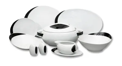 Obrázok produktu pre Jedálenská súprava, karlovarský porcelán, Thun, Loos, Uno, 25 kusov
