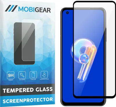 Produktbild von Mobigear Premium  ASUS Zenfone 9 Panzerglas Gehärtetes Glas Displayschutz - Hüllenfreundlich - Schwarz